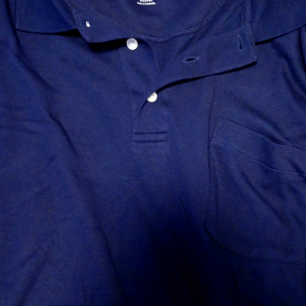 Croft&barrow Easy Care Long Sleeve Mens blue  t shirt thick material 2xl
